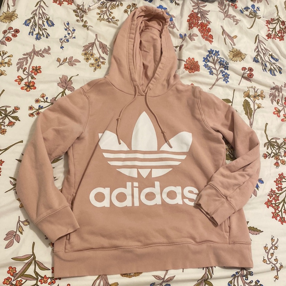 Adidas Pink Sweatshirt Hoodie